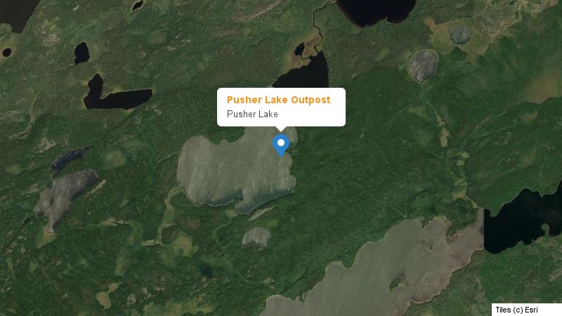 Map preview of the lake and surrounding area