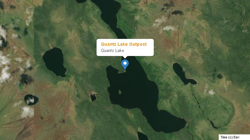 Map preview of the lake and surrounding area