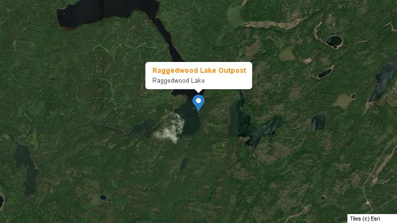 Map preview of the lake and surrounding area