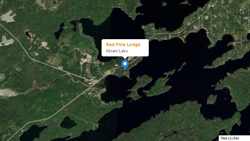 Map preview of the lake and surrounding area