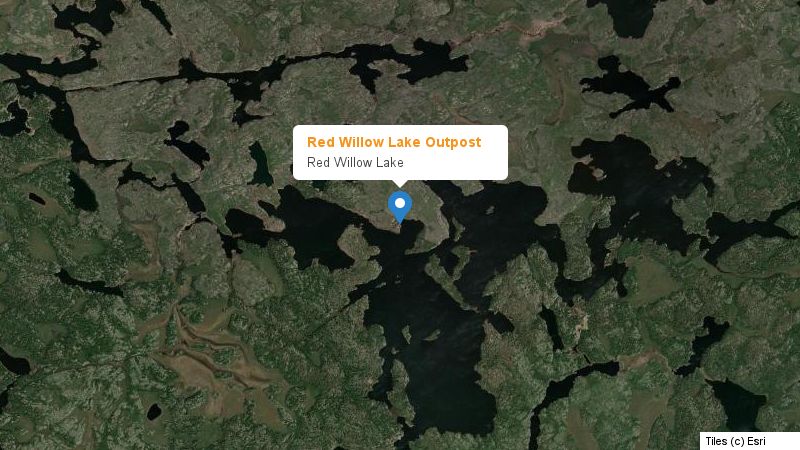 Map preview of the lake and surrounding area