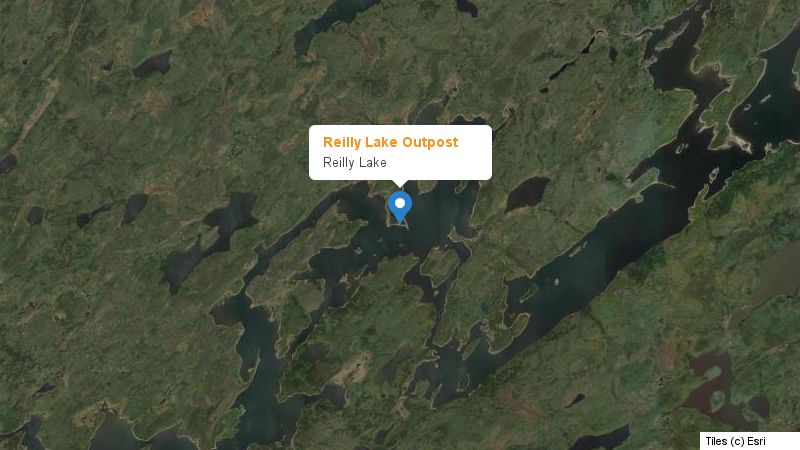 Map preview of the lake and surrounding area