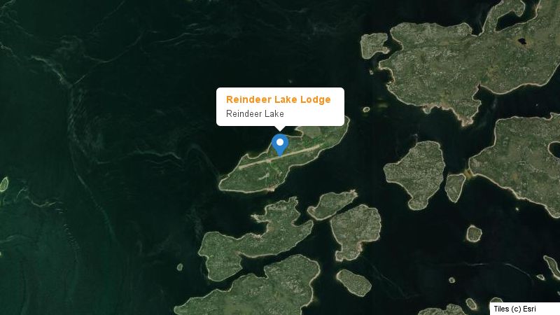Map preview of the lake and surrounding area