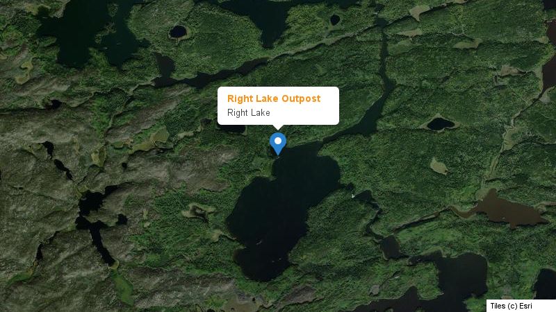 Map preview of the lake and surrounding area
