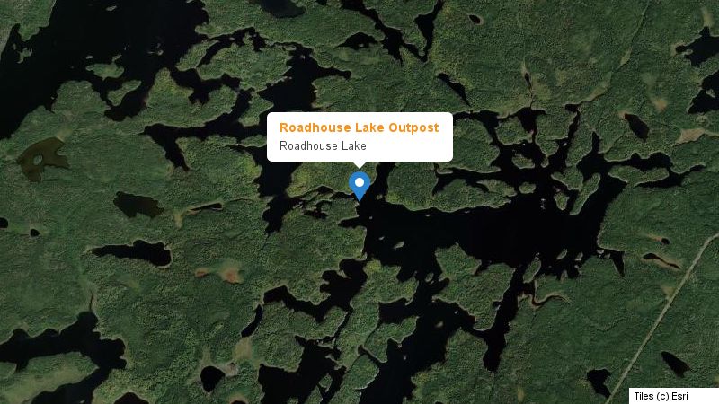 Map preview of the lake and surrounding area