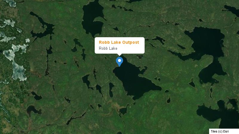 Map preview of the lake and surrounding area
