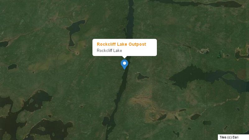 Map preview of the lake and surrounding area