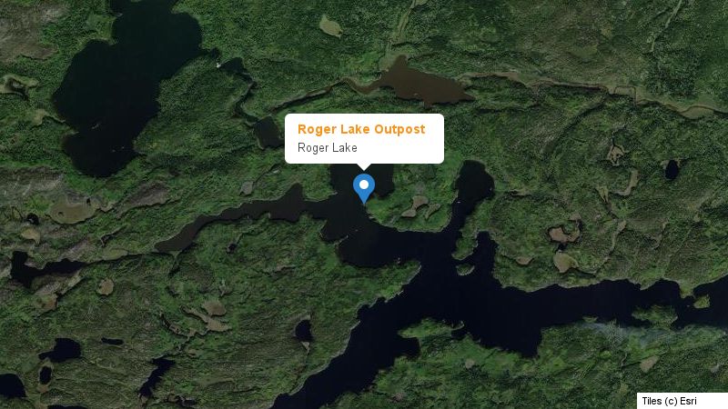 Map preview of the lake and surrounding area