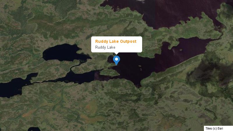Map preview of the lake and surrounding area