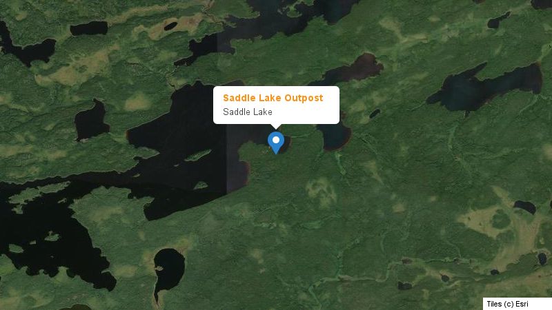 Map preview of the lake and surrounding area