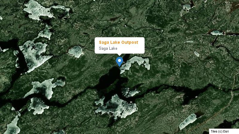 Map preview of the lake and surrounding area