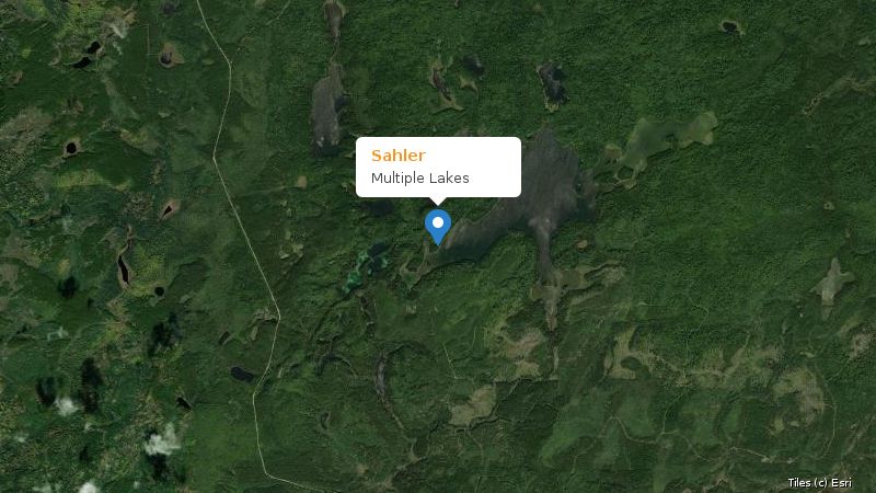 Map preview of the lake and surrounding area