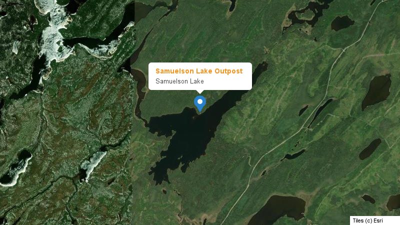 Map preview of the lake and surrounding area