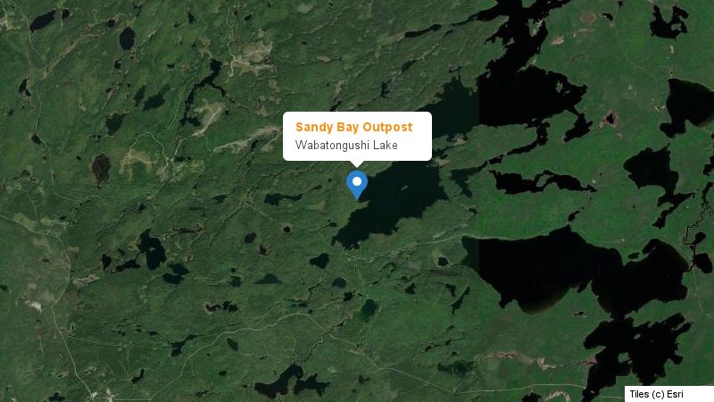 Map preview of the lake and surrounding area