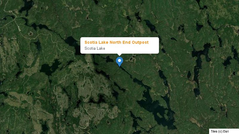 Map preview of the lake and surrounding area