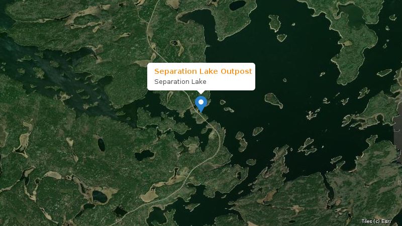 Map preview of the lake and surrounding area