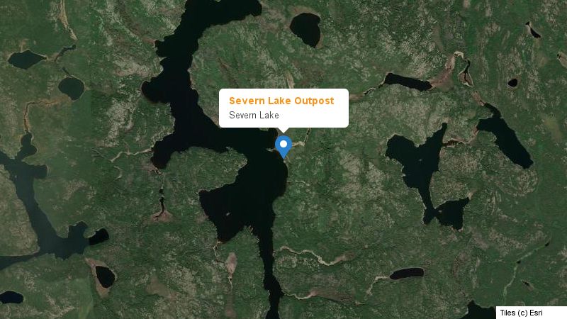Map preview of the lake and surrounding area