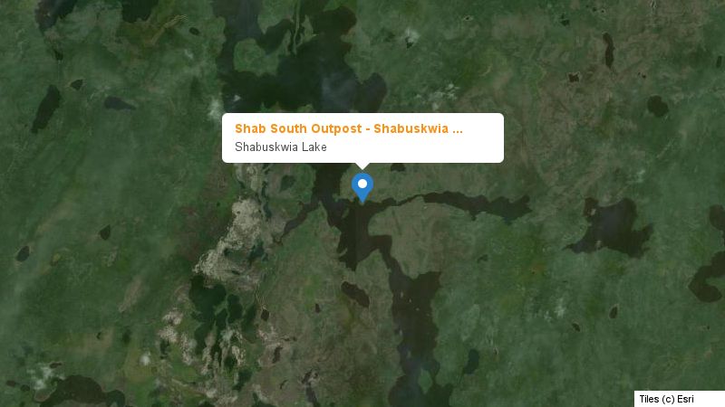 Map preview of the lake and surrounding area