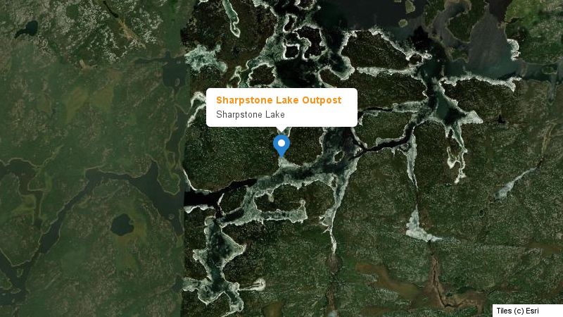 Map preview of the lake and surrounding area