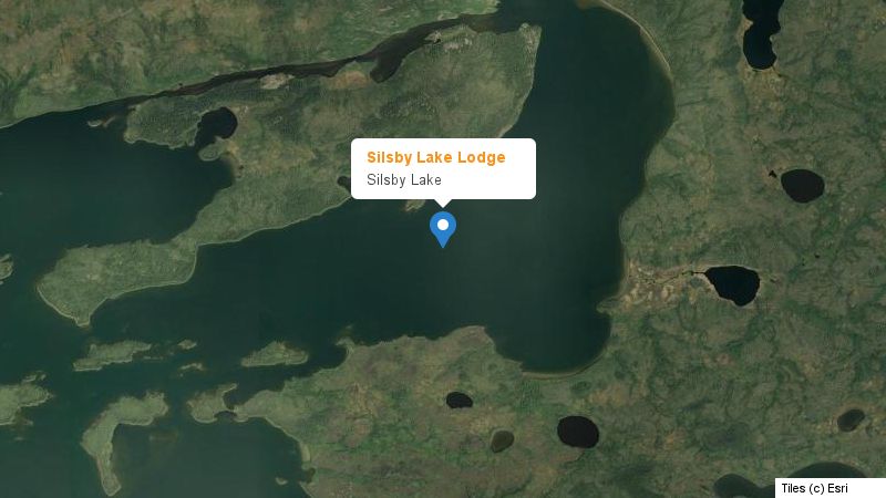 Map preview of the lake and surrounding area