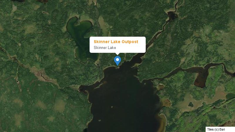 Map preview of the lake and surrounding area