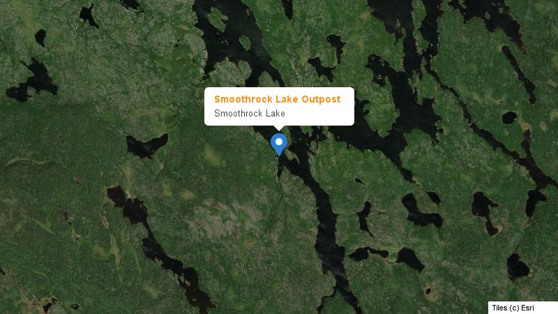 Map preview of the lake and surrounding area