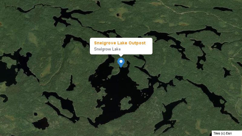 Map preview of the lake and surrounding area
