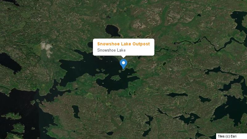Map preview of the lake and surrounding area
