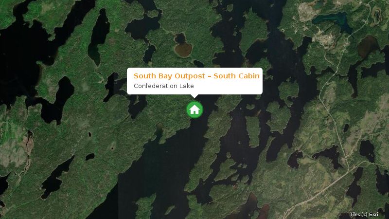 Map preview of the lake and surrounding area