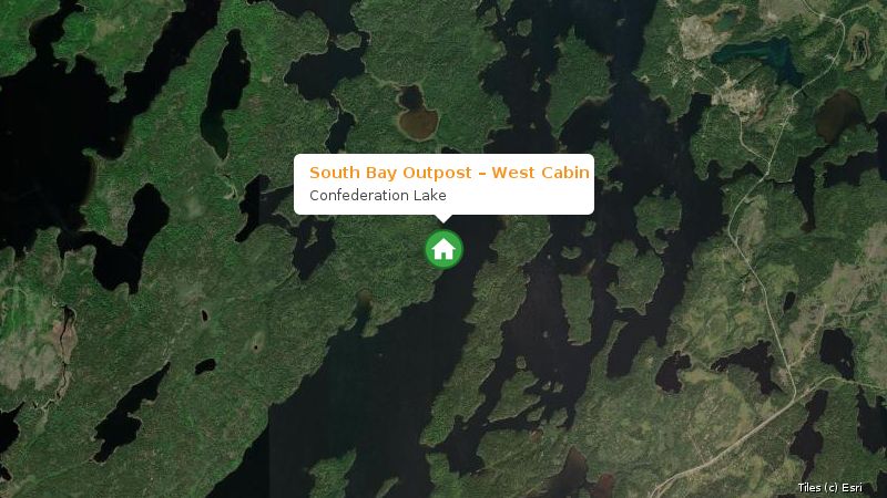 Map preview of the lake and surrounding area