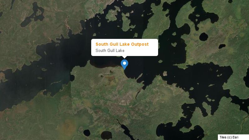 Map preview of the lake and surrounding area