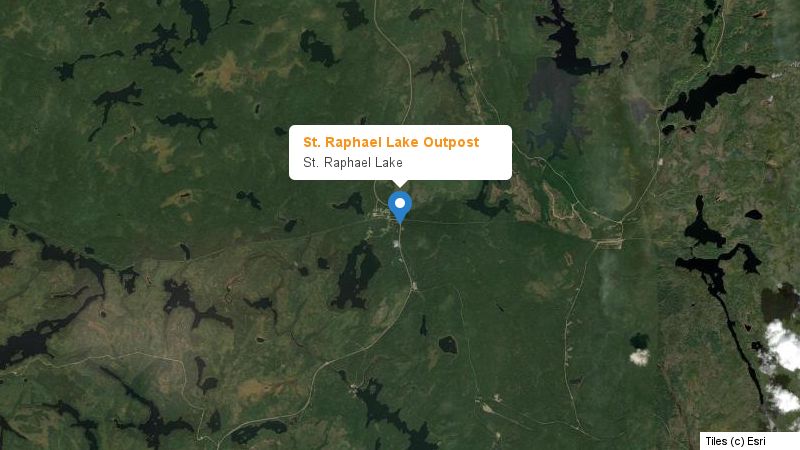 Map preview of the lake and surrounding area