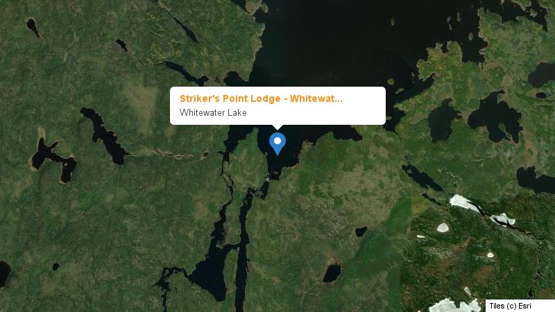 Map preview of the lake and surrounding area