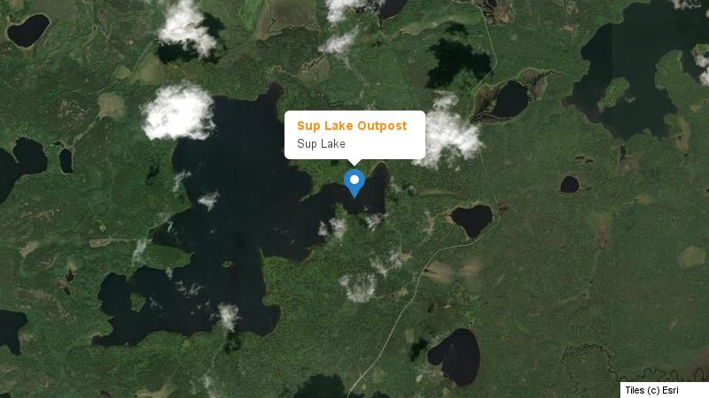Map preview of the lake and surrounding area