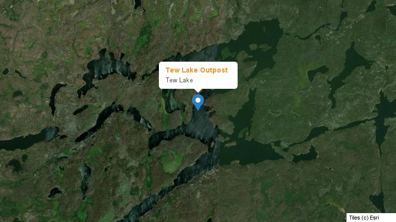 Map preview of the lake and surrounding area