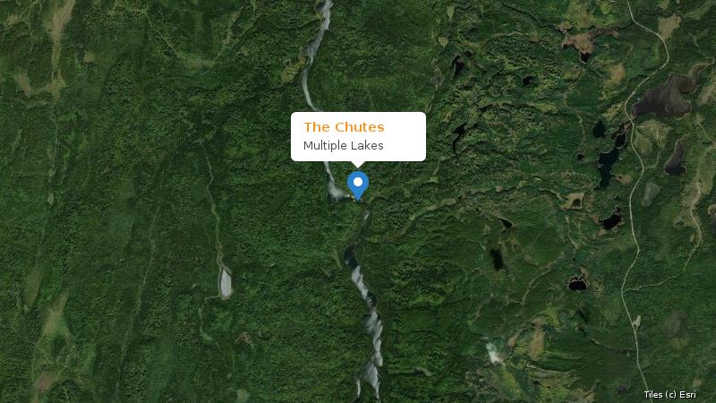 Map preview of the lake and surrounding area