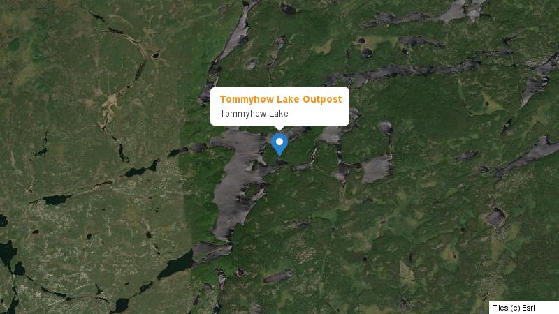 Map preview of the lake and surrounding area