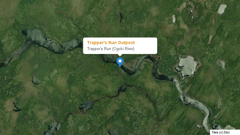 Map preview of the lake and surrounding area
