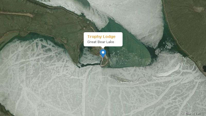 Map preview of the lake and surrounding area