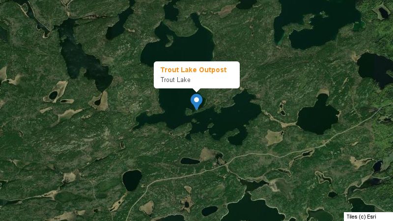 Map preview of the lake and surrounding area