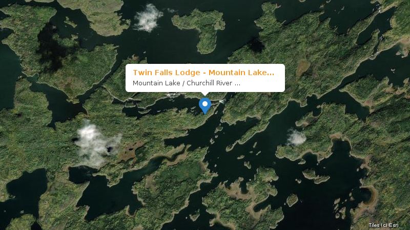 Map preview of the lake and surrounding area