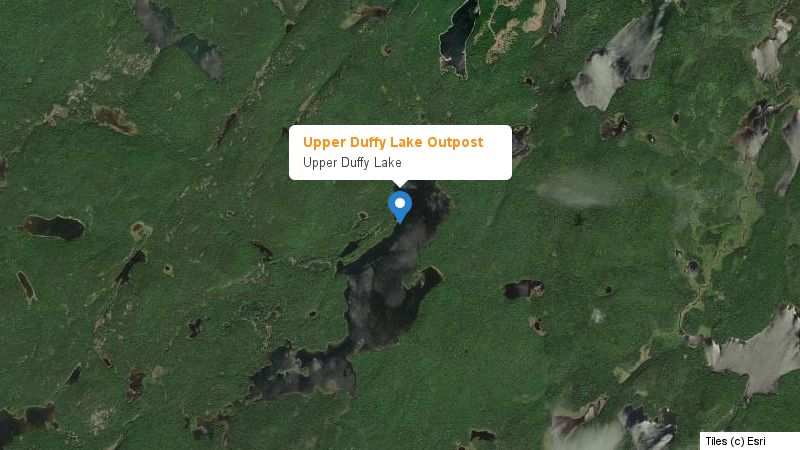 Map preview of the lake and surrounding area