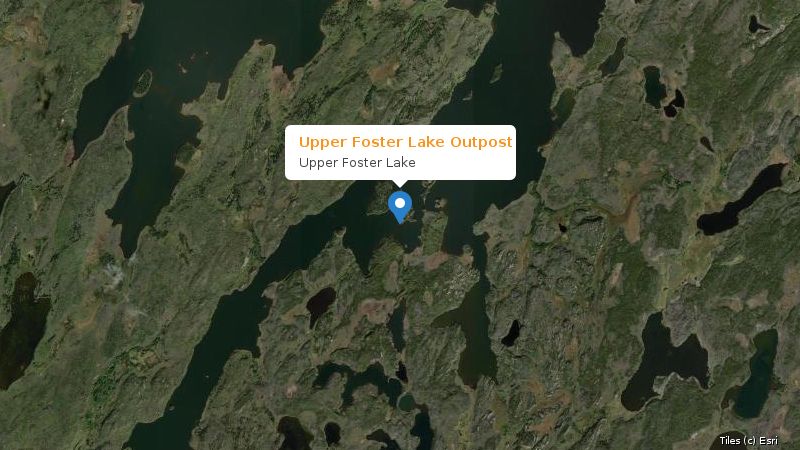 Map preview of the lake and surrounding area