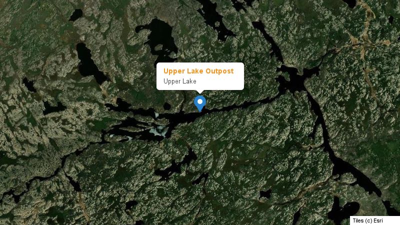 Map preview of the lake and surrounding area