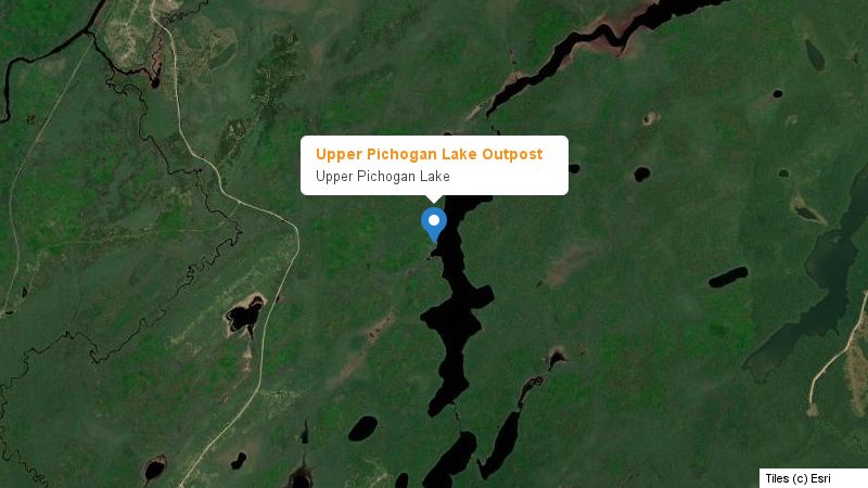 Map preview of the lake and surrounding area