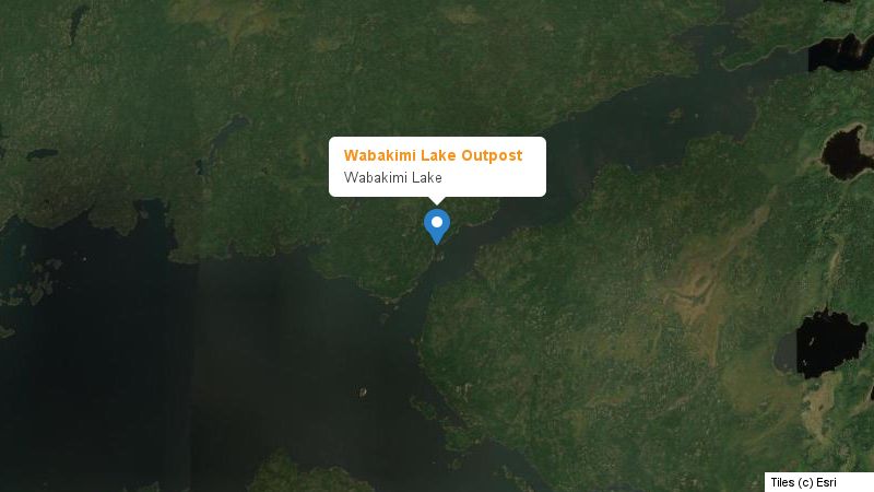 Map preview of the lake and surrounding area