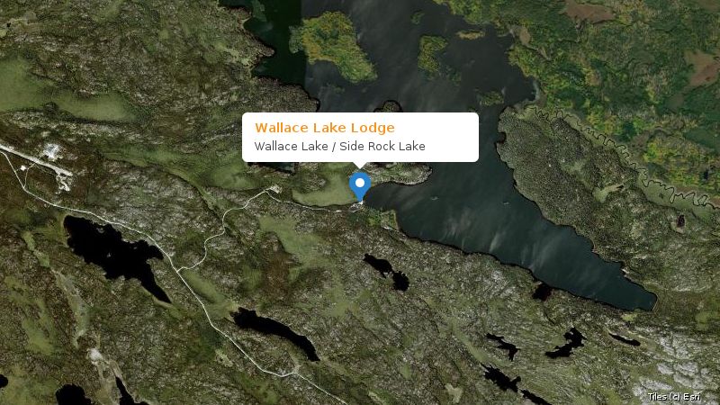 Map preview of the lake and surrounding area