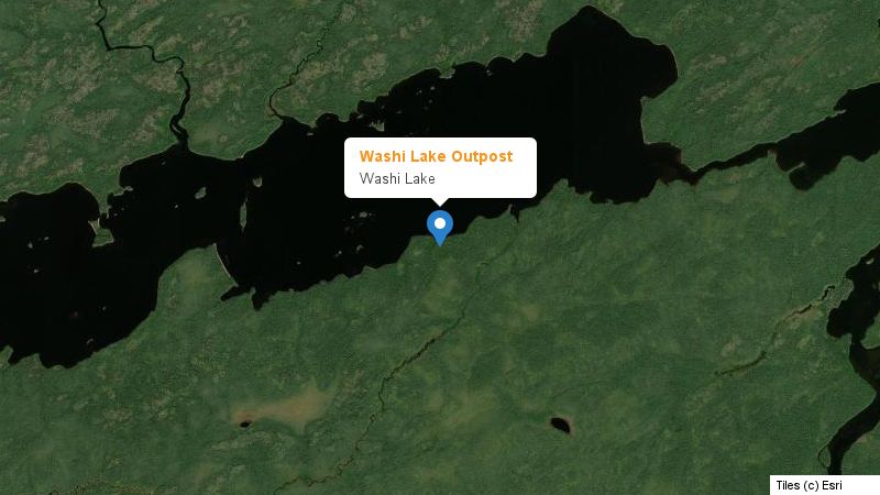 Map preview of the lake and surrounding area
