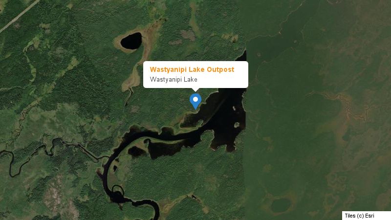 Map preview of the lake and surrounding area