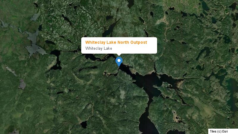 Map preview of the lake and surrounding area